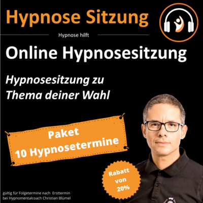 Gutschein: Paket 10 Hypnosesitzungen