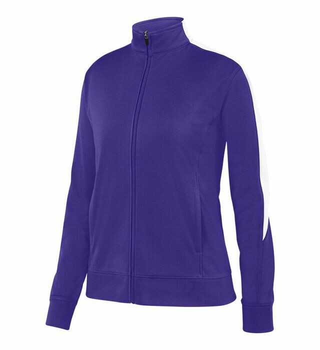 Hononegah Girls Golf Ladies Jacket, Purple/White, Embroidered