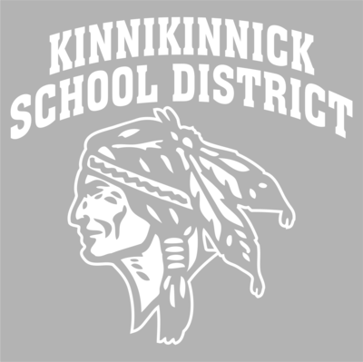 Kinnikinnick School District Car Decal, White Vinyl