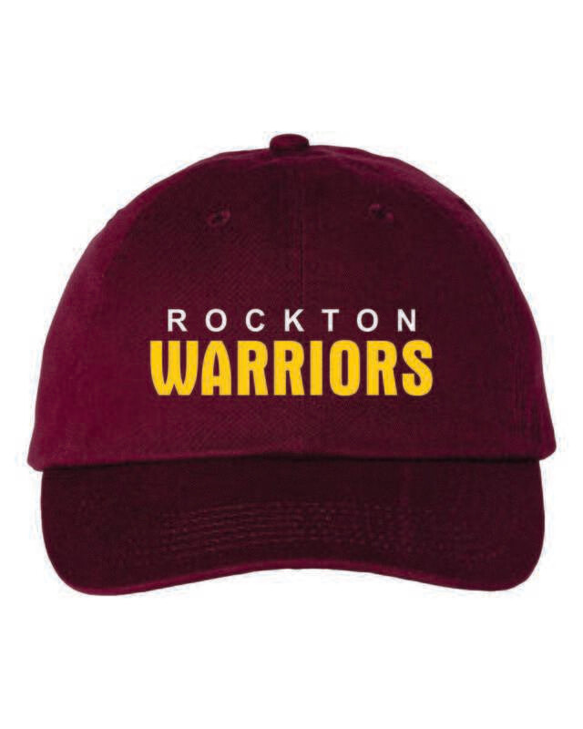 ROCKTON WARRIORS ADJUSTABLE CAP, EMBROIDERED, 2 COLOR OPTIONS