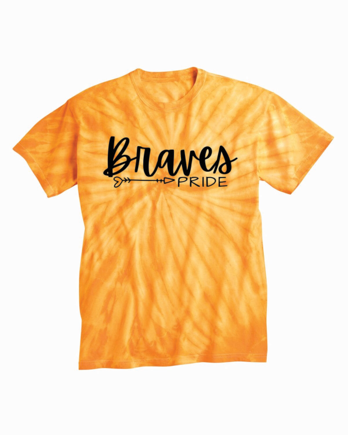 Braves PRIDE Tie Dyed T-shirt, Gold