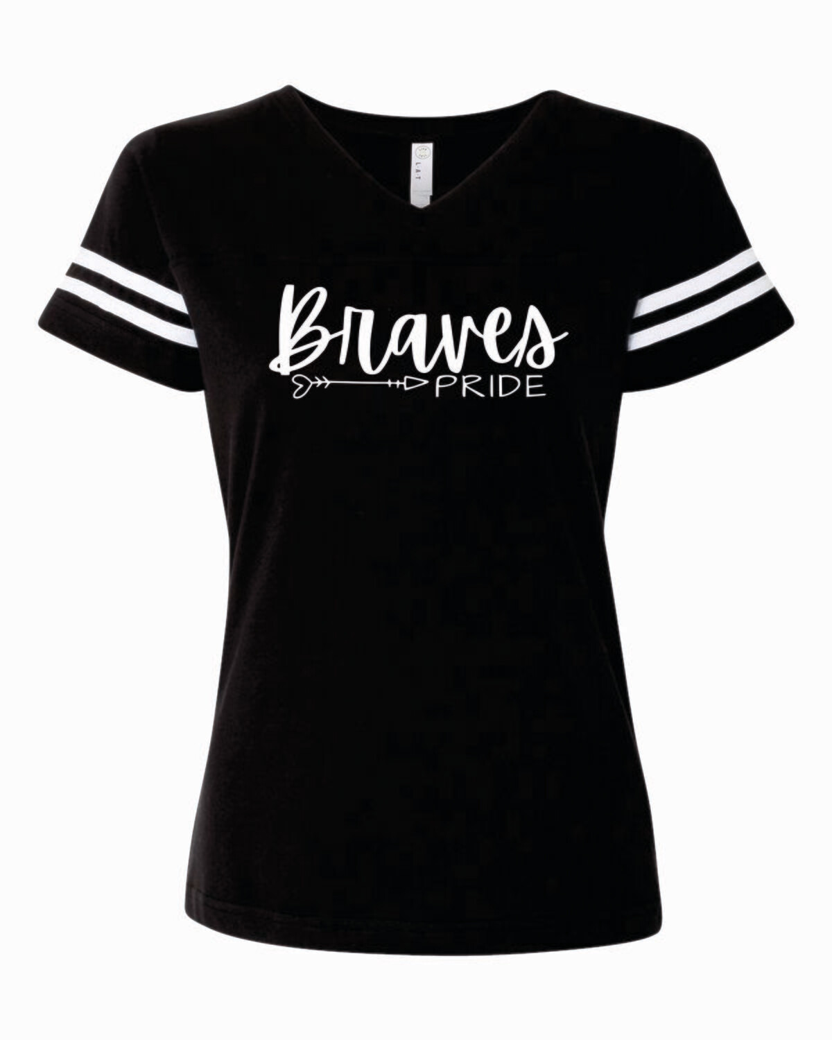 Braves PRIDE Women's Football V-Neck Tee, 3 colors available