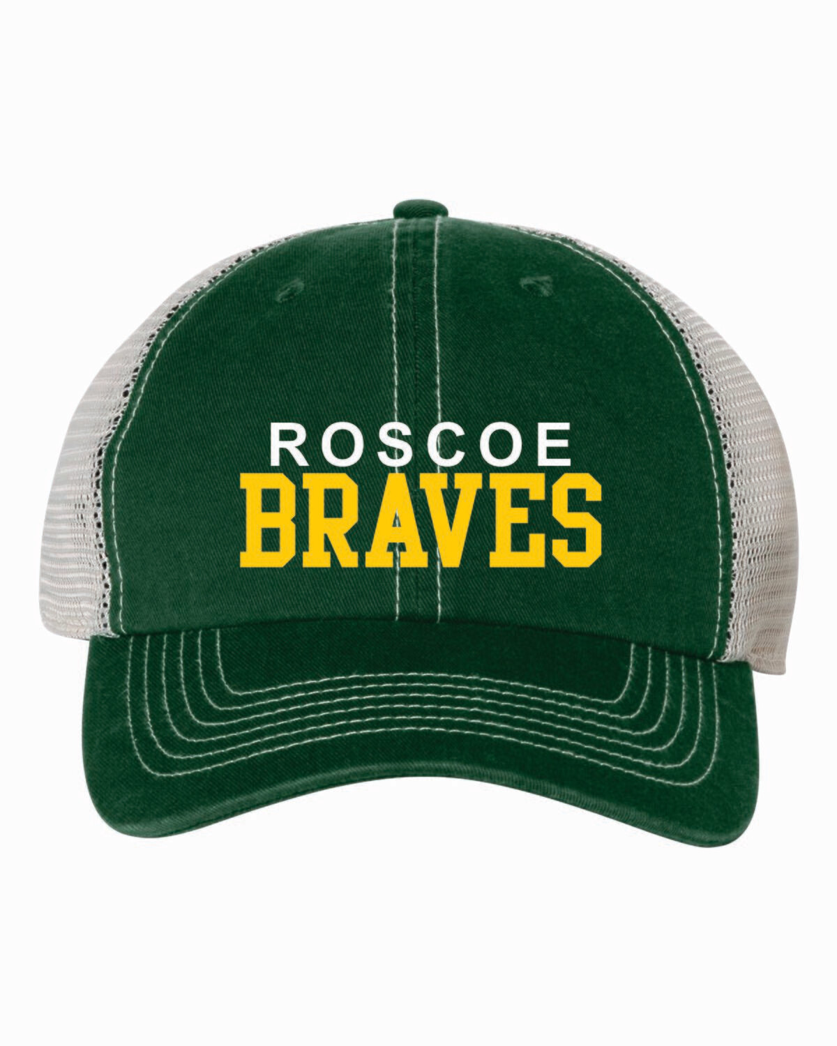ROSCOE BRAVES Mesh Back Adjustable Cap, Embroidered, 3 Colors Available