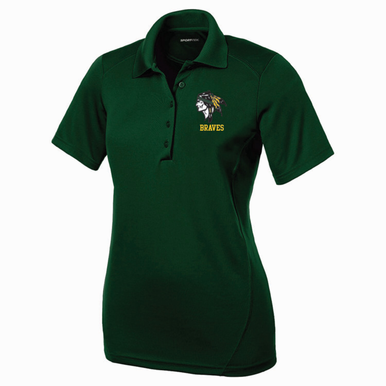 BRAVES Ladies Embroidered Polo, 3 Colors Available