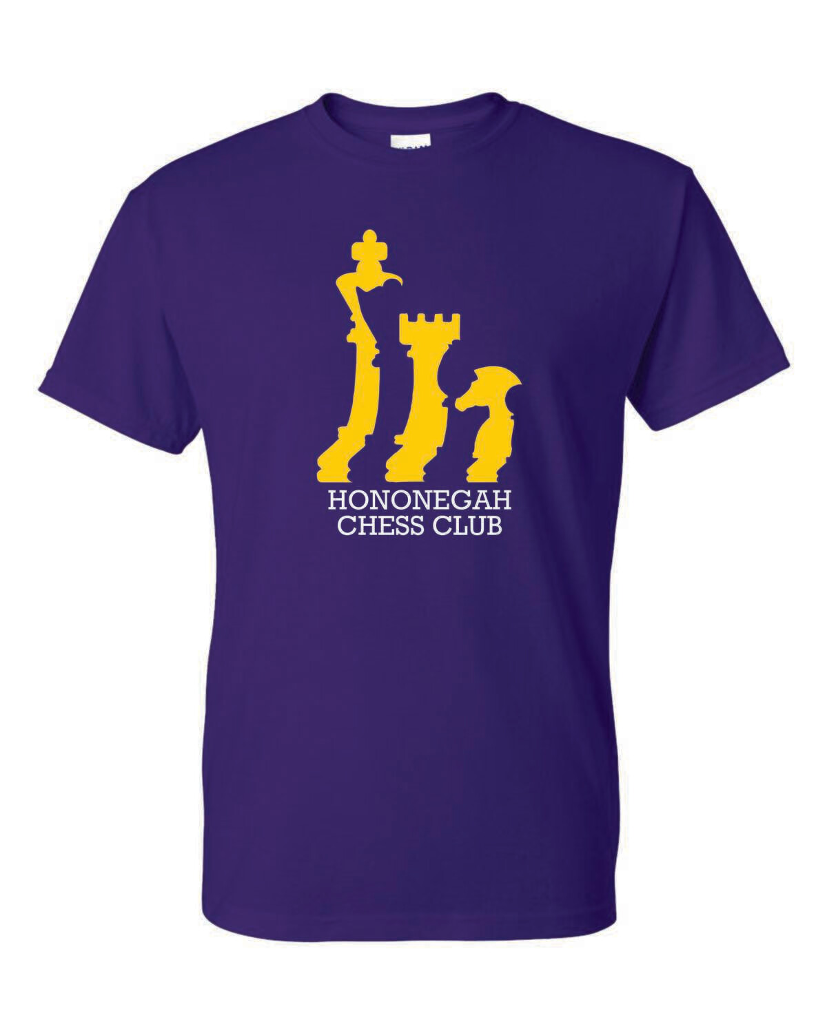 Hononegah Chess Club T-shirt, Purple
