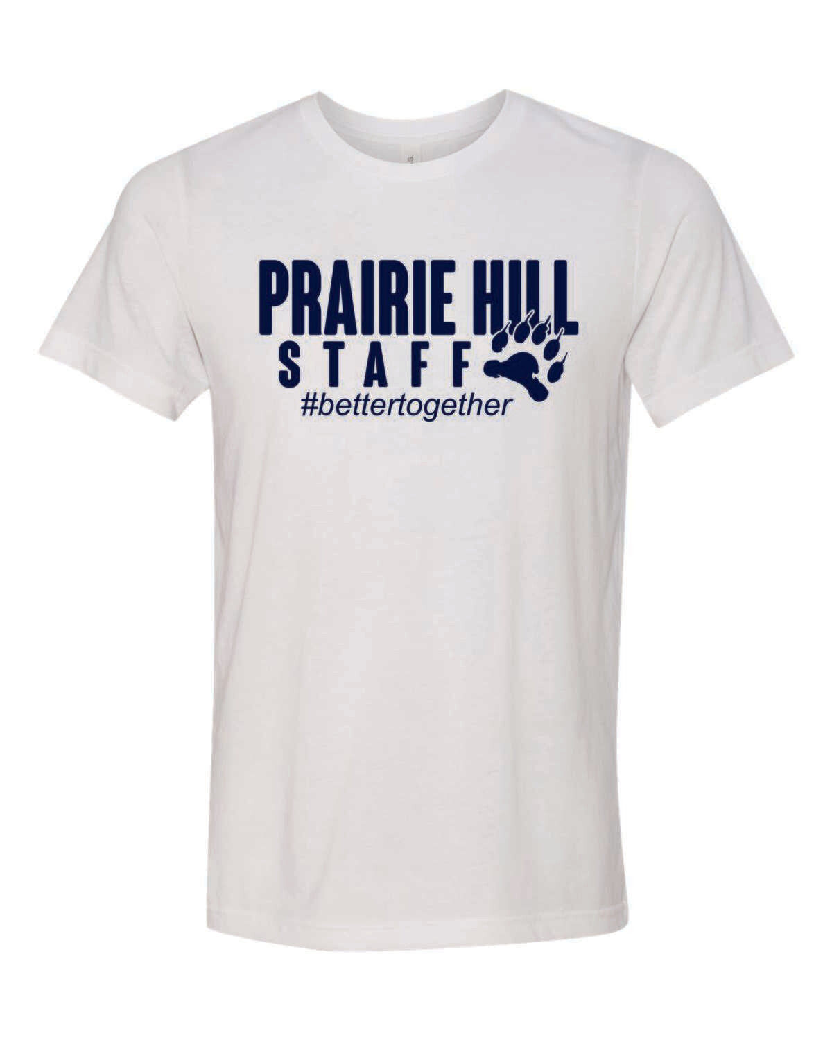 PRAIRIE HILL STAFF TRIBLEND T-SHIRT, 5 COLOR OPTIONS