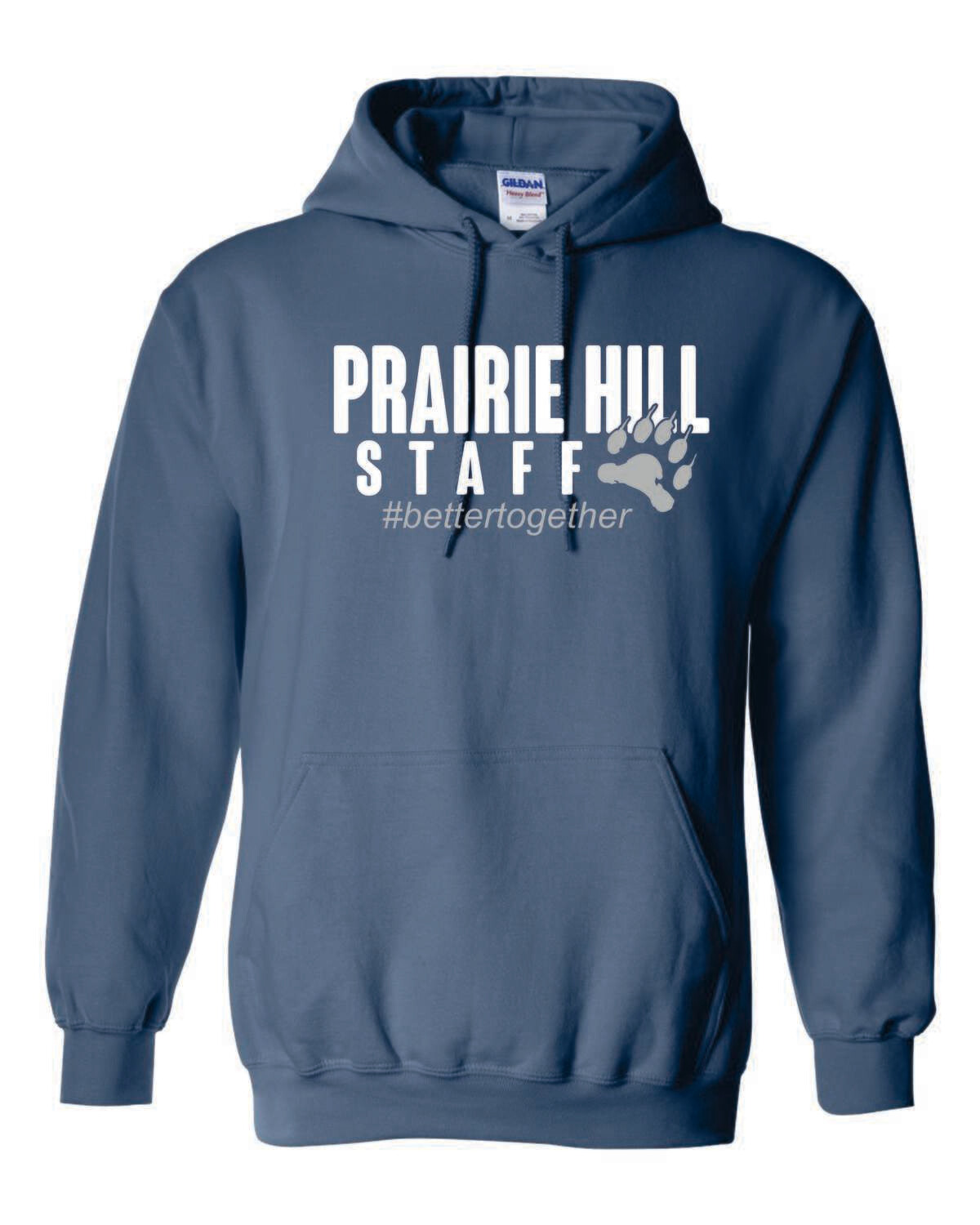 PRAIRIE HILL STAFF HOODED SWEATSHIRT, 5 COLOR OPTIONS