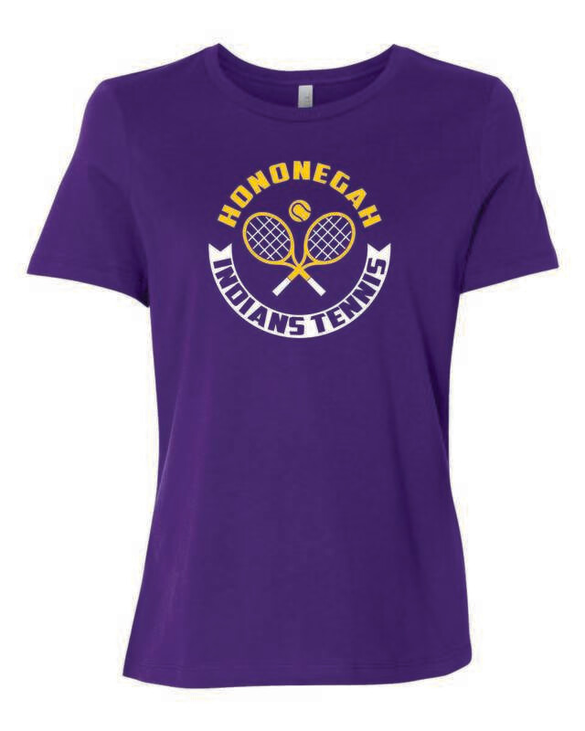 Hononegah Tennis Women&#39;s Relaxed Tee, 4 Color Options