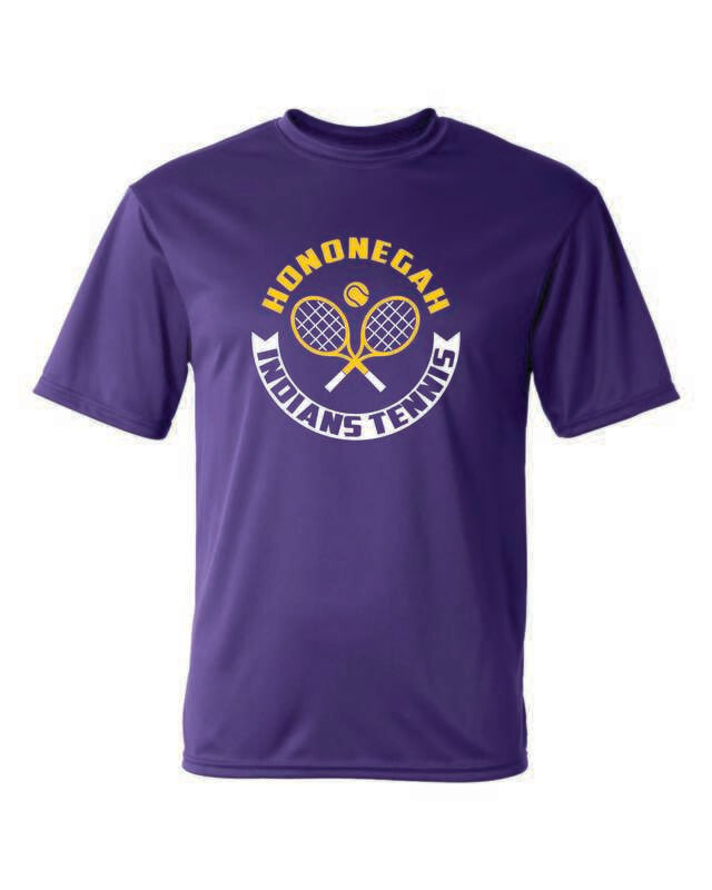 Hononegah Tennis Performance T-shirt, 4 Color Options