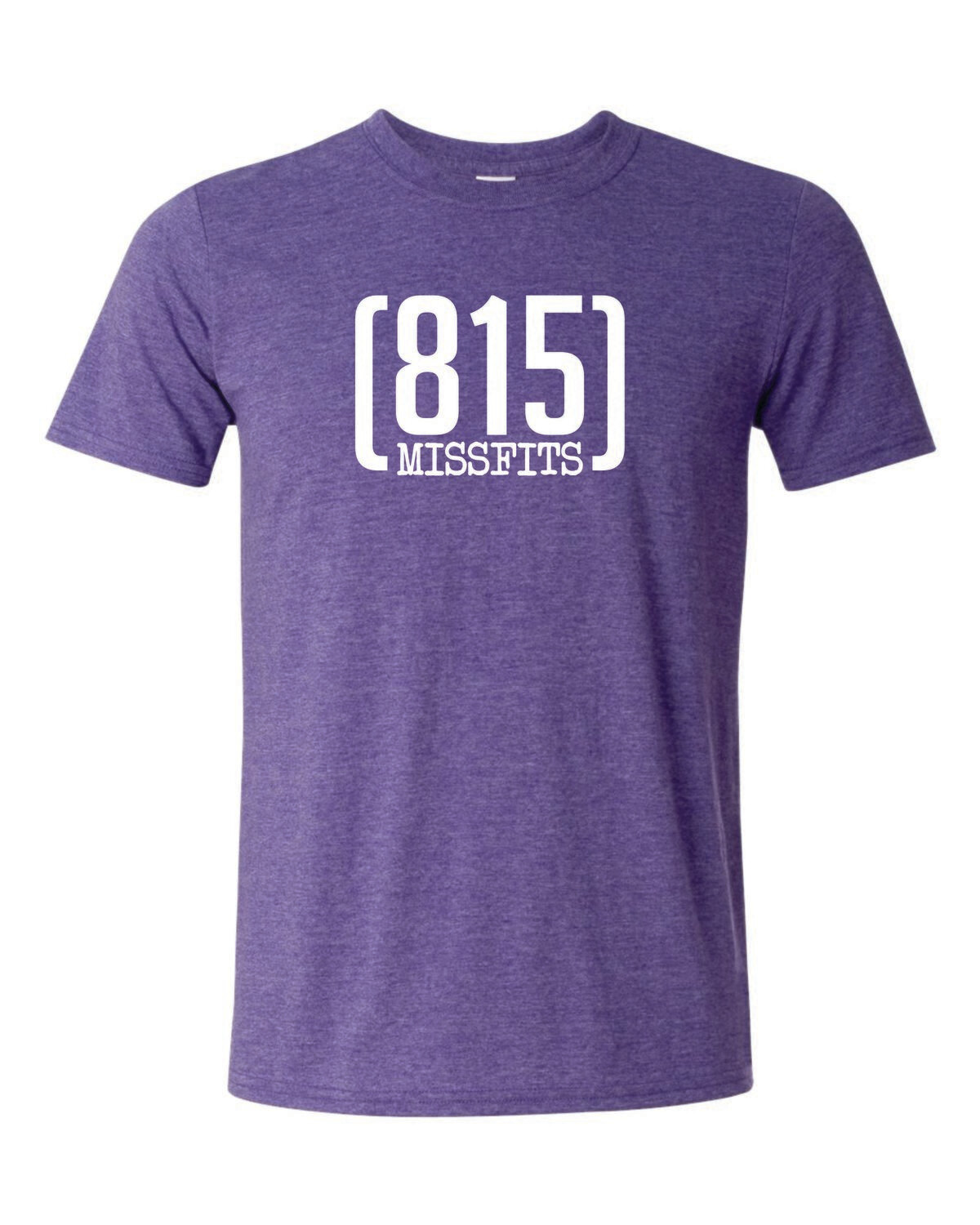 815 Missfits Gildan Softstyle Tee, Heather Purple