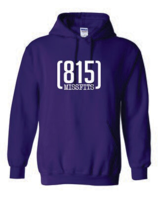 815 Missfits Gildan Hooded Sweatshirt, Purple