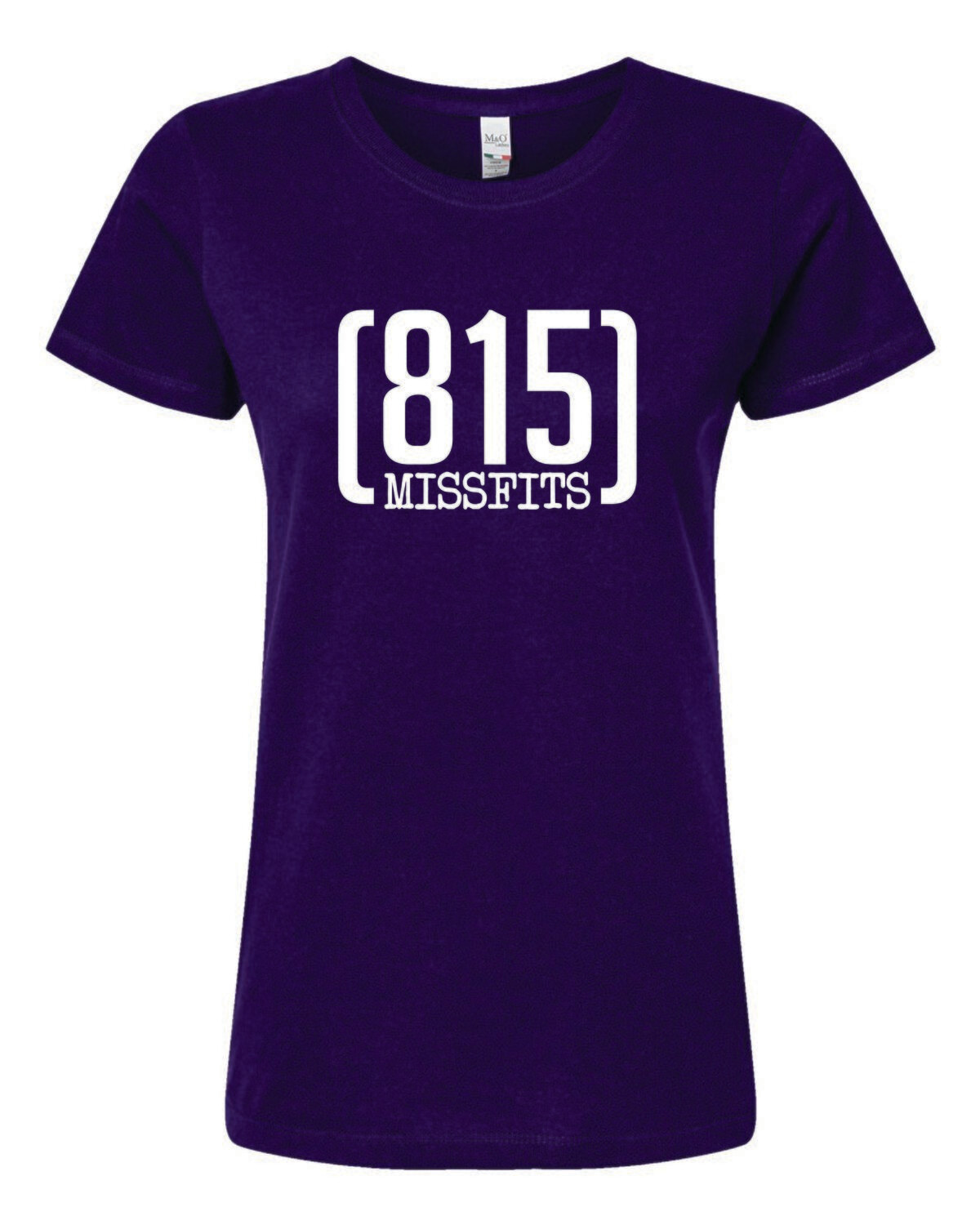 815 Missfits M&amp;O Women&#39;s Soft Touch Tee, Purple