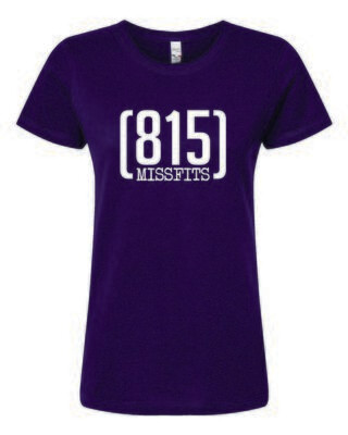 815 Missfits M&O Women's Soft Touch Tee, Purple