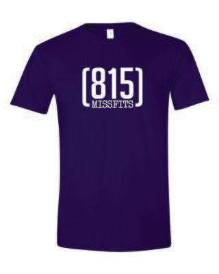 815 Missfits Gildan Softstyle Tee, Purple