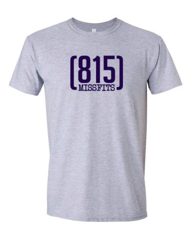815 Missfits Gildan Softstyle Tee, Sport Grey