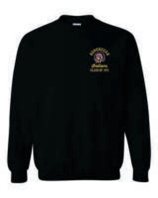 Hononegah Class of 1971 Crewneck Sweatshirt, Black