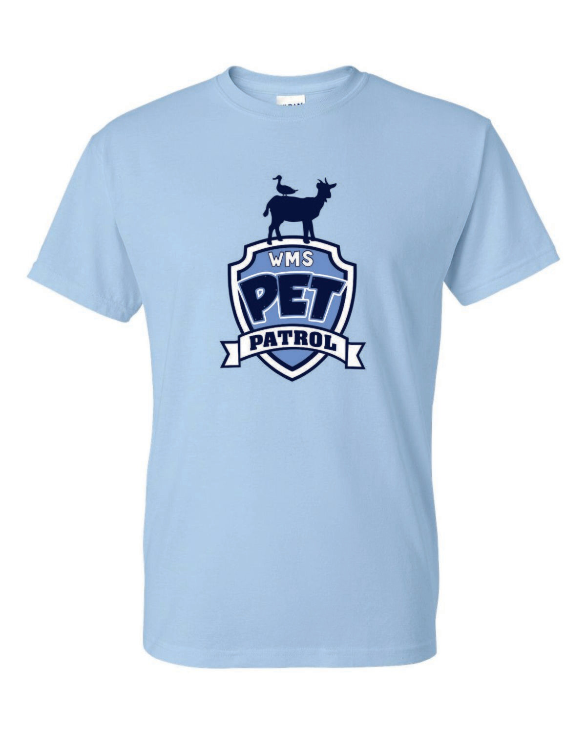 WMS PET PATROL T-SHIRT, LIGHT BLUE
