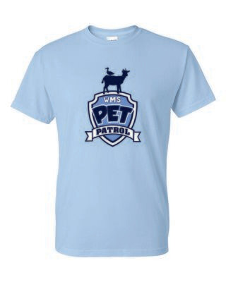 WMS PET PATROL T-SHIRT, LIGHT BLUE