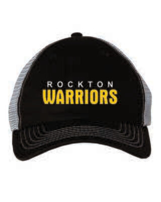 ROCKTON WARRIORS CONTRAST-STITCH MESH-BACK CAP, EMBROIDERED, 2 COLORS AVAILABLE