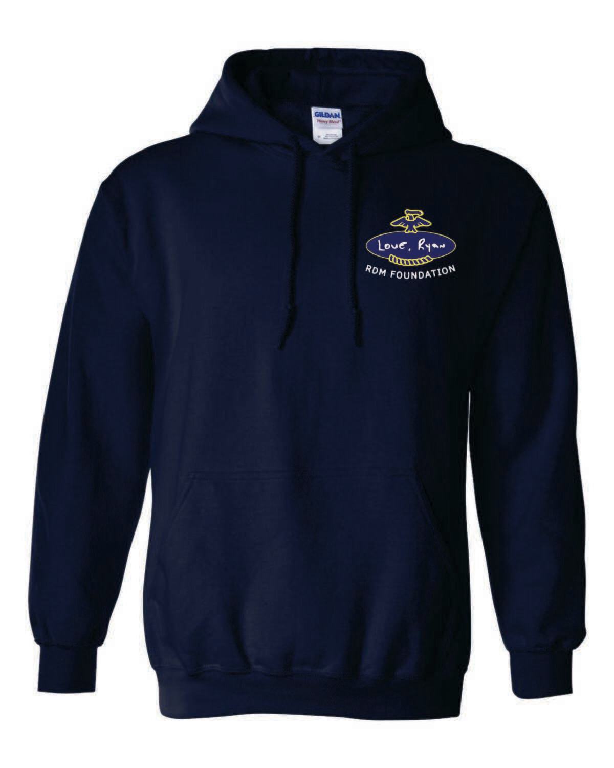 RDM FOUNDATION HOODED SWEATSHIRT, NAVY