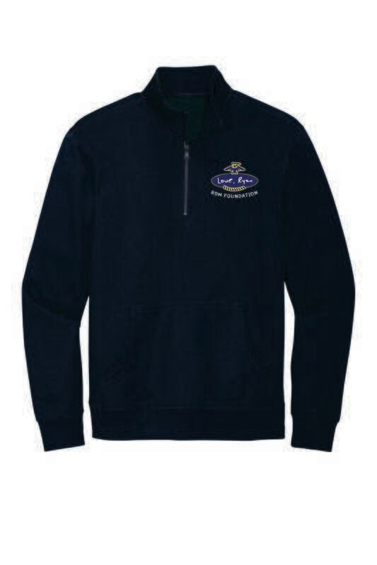 RDM FOUNDATION QUARTER-ZIP SWEATSHIRT, NAVY