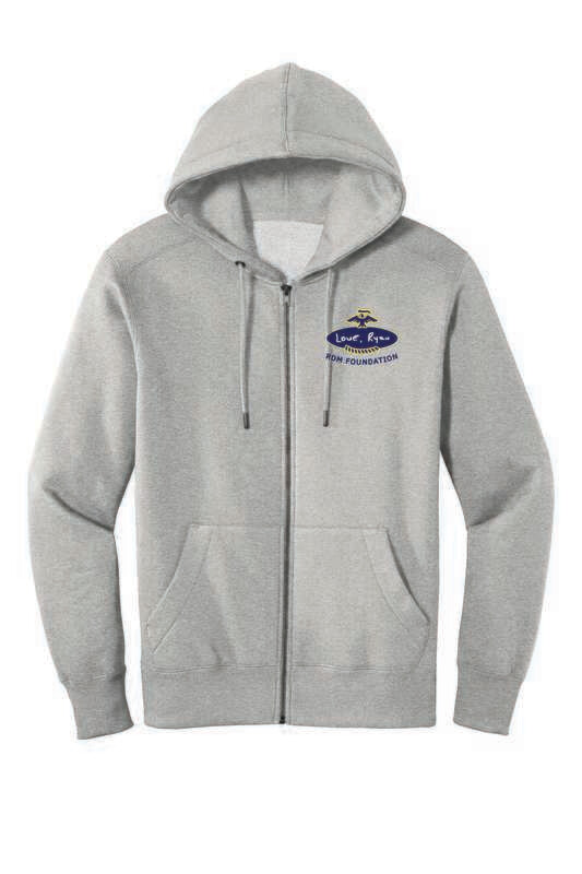 RDM FOUNDATION FULL-ZIP HOODED SWEATSHIRT, HEATHERED STEEL