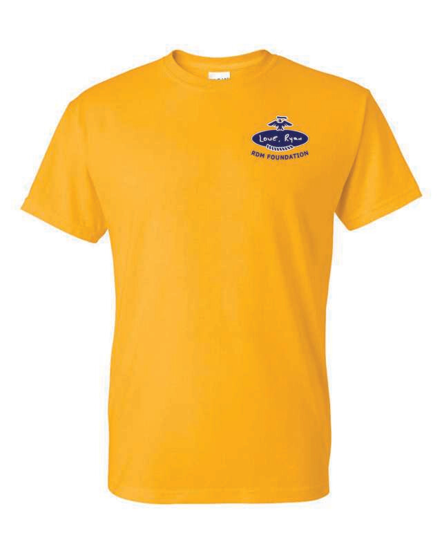 RDM FOUNDATION T-SHIRT, GOLD