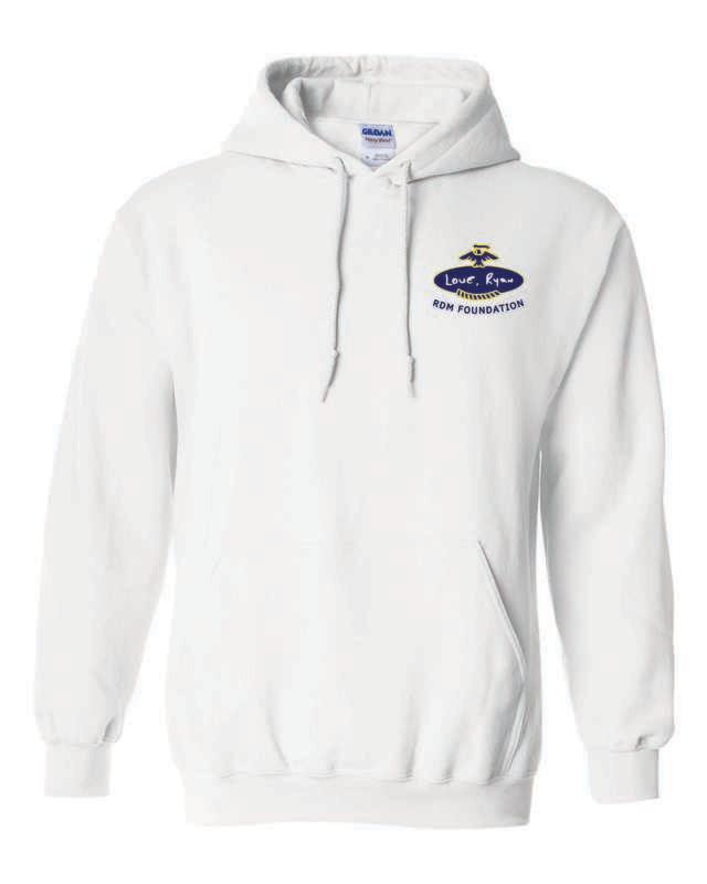 RDM FOUNDATION HOODED SWEATSHIRT, WHITE