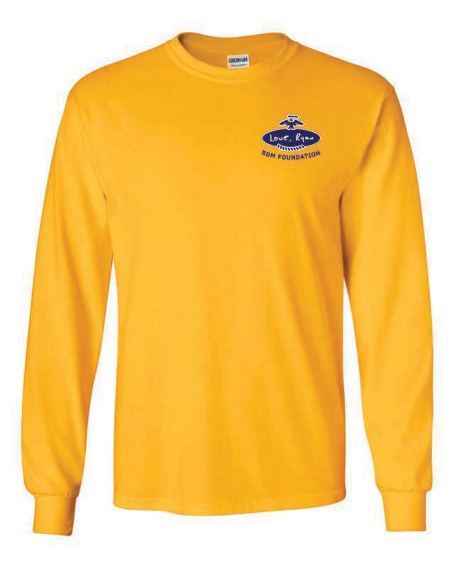 RDM FOUNDATION LONG SLEEVE T-SHIRT, GOLD