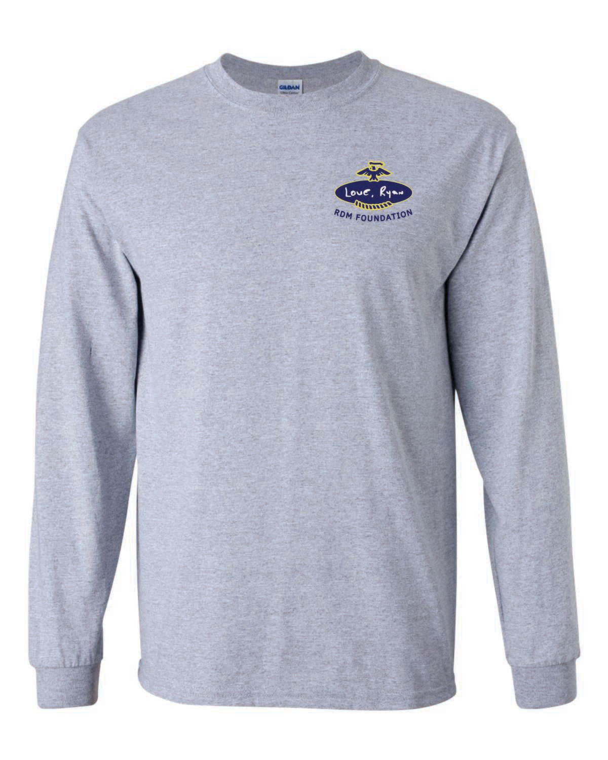 RDM FOUNDATION LONG SLEEVE T-SHIRT, SPORT GREY