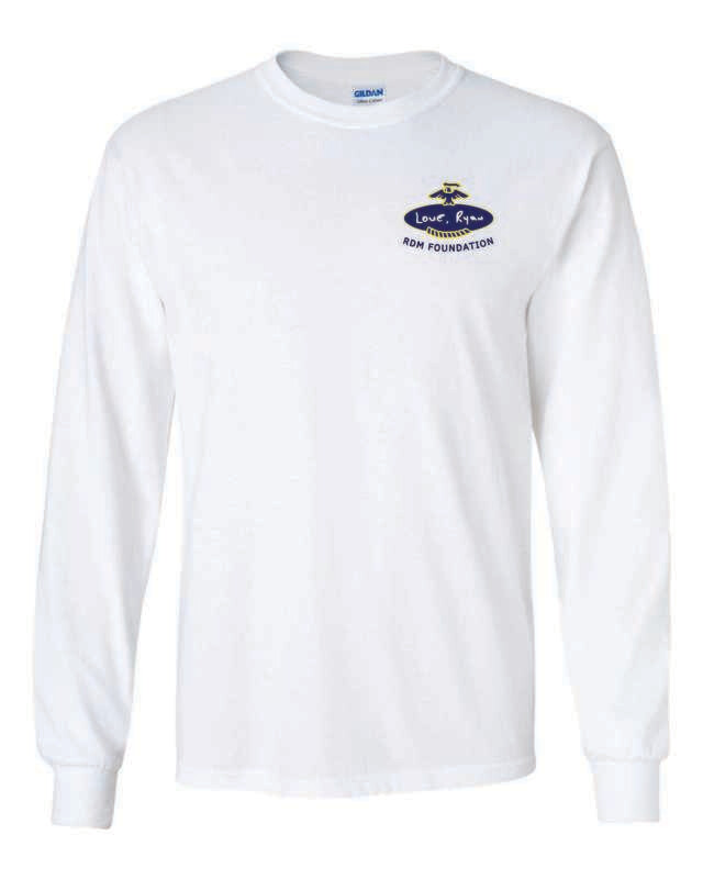 RDM FOUNDATION LONG SLEEVE T-SHIRT, WHITE