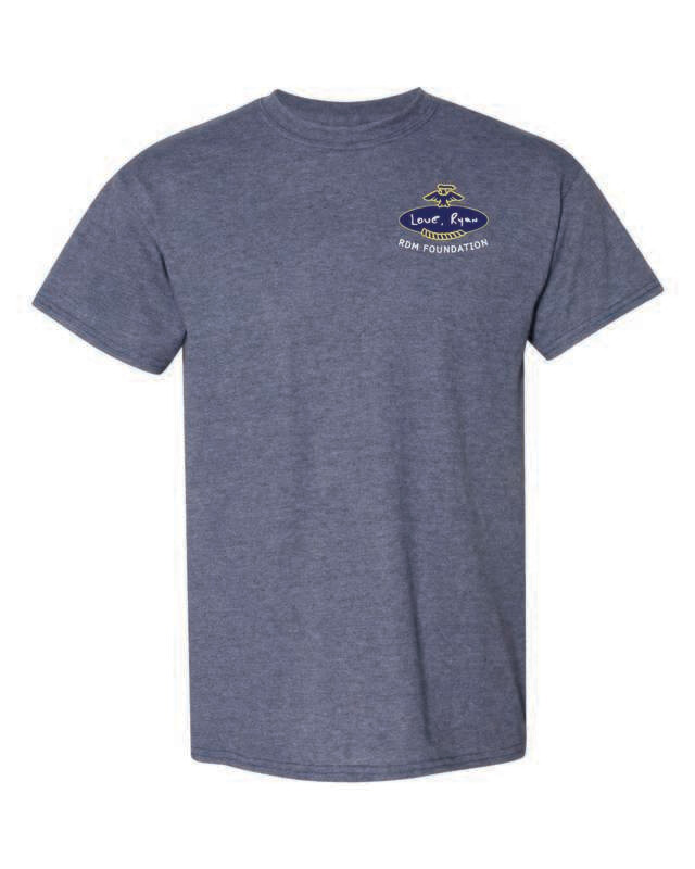 RDM FOUNDATION T-SHIRT, HEATHER NAVY