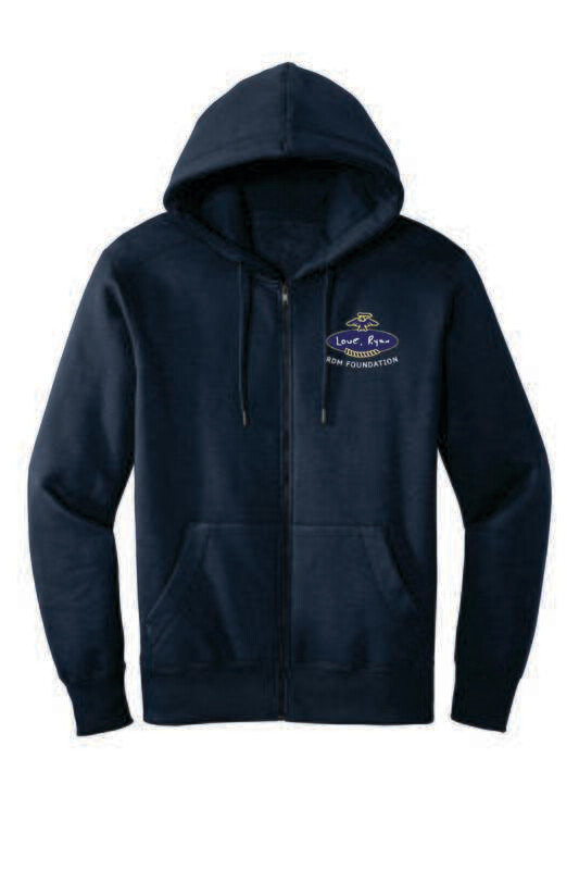 RDM FOUNDATION FULL-ZIP HOODED SWEATSHIRT, NAVY