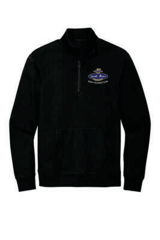 RDM FOUNDATION QUARTER-ZIP SWEATSHIRT, BLACK