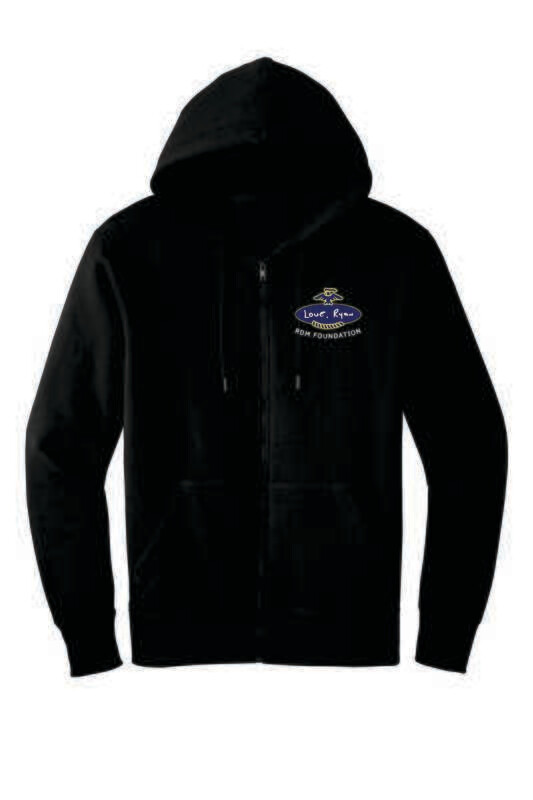 RDM FOUNDATION FULL-ZIP HOODED SWEATSHIRT, BLACK