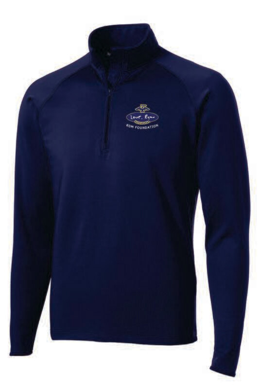 RDM FOUNDATION STRETCH 1/4-ZIP PULLOVER, NAVY