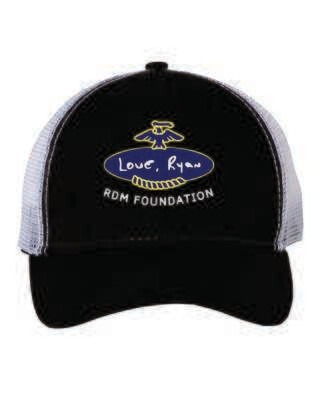 RDM FOUNDATION TRUCKER CAP, BLACK/WHITE