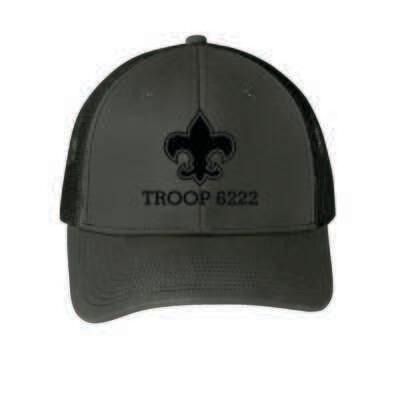 TROOP 6222 Snapback Trucker Cap, Grey Steel