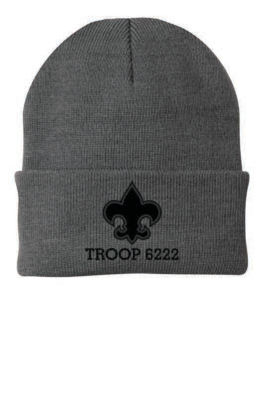 TROOP 6222 Knit Cap, Athletic Oxford
