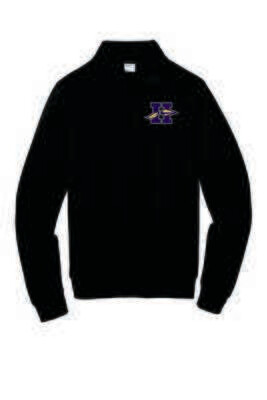 HONONEGAH 1/4 ZIP SWEATSHIRT, BLACK