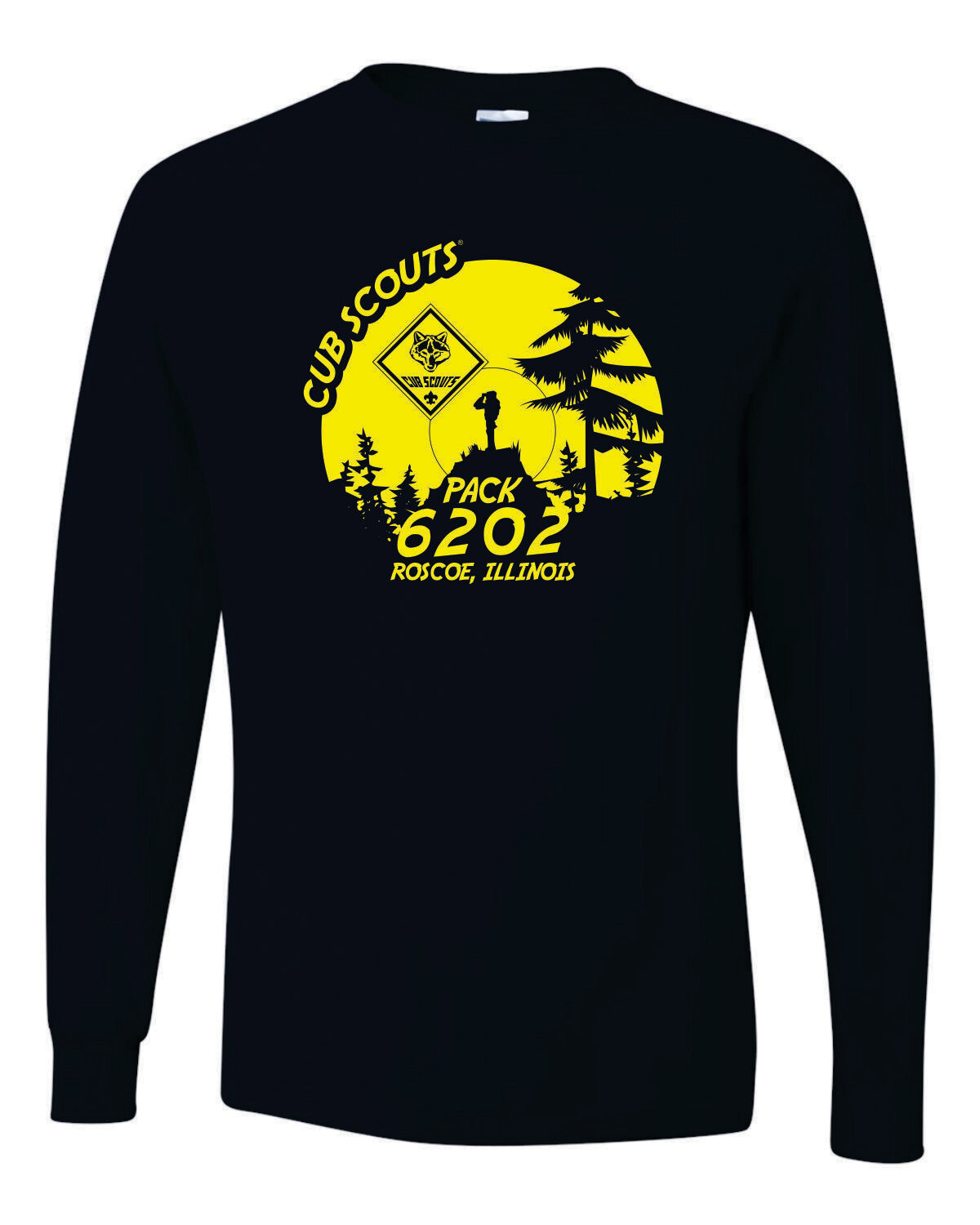 PACK 6202 LONG SLEEVE T-SHIRT, NAVY