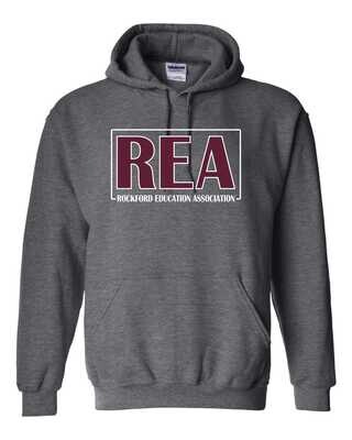 Rockford Education Association Hooded Sweatshirt, Dark Heather