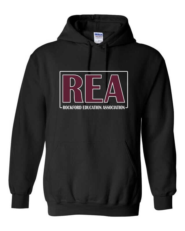 Rockford Education Association Hooded Sweatshirt, Black