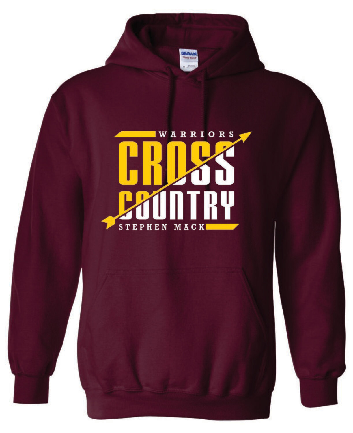 STEPHEN MACK CROSS COUNTRY HOODED SWEATSHIRT, MAROON