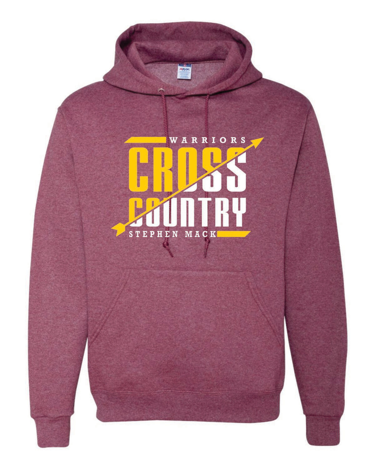 STEPHEN MACK CROSS COUNTRY HOODED SWEATSHIRT, VINTAGE HEATHER MAROON