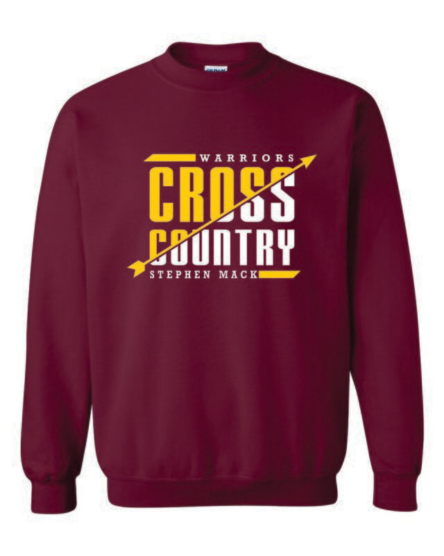 STEPHEN MACK CROSS COUNTRY CREWNECK SWEATSHIRT, MAROON