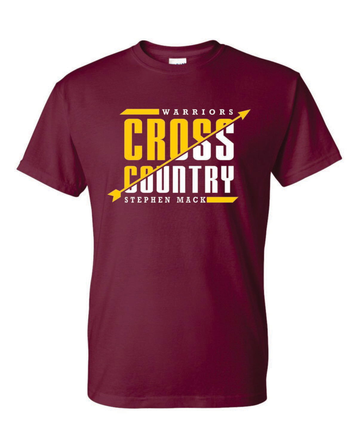 STEPHEN MACK CROSS COUNTRY T-SHIRT, MAROON