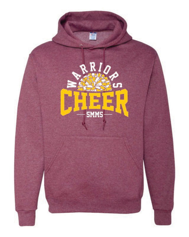 STEPHEN MACK CHEER HOODED SWEATSHIRT, VINTAGE HEATHER MAROON