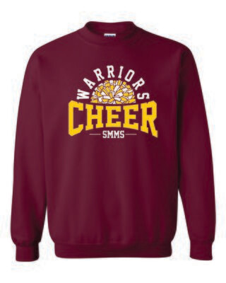 STEPHEN MACK CHEER CREWNECK SWEATSHIRT, MAROON