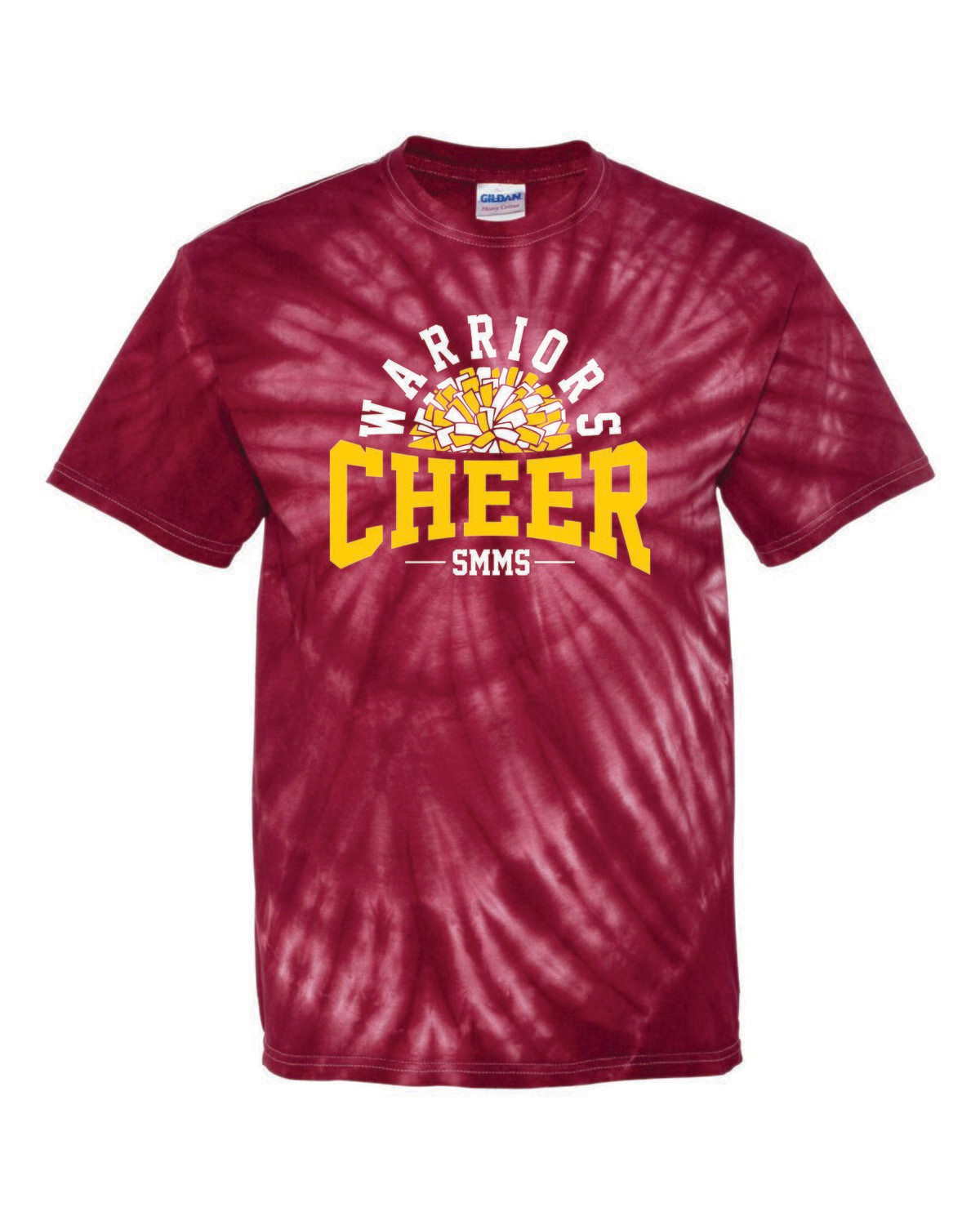 STEPHEN MACK CHEER TIE DYE T-SHIRT, MAROON